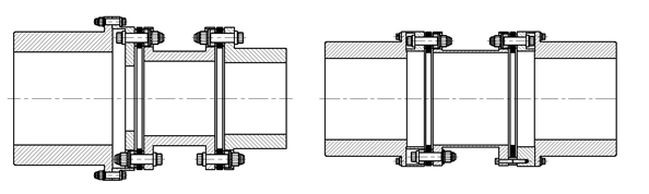  TBP，TBF型 聯(lián)軸器簡圖